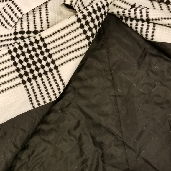 CLASSY Houndstooth Print Trench Coat / Jacket - Picture 8 of 10